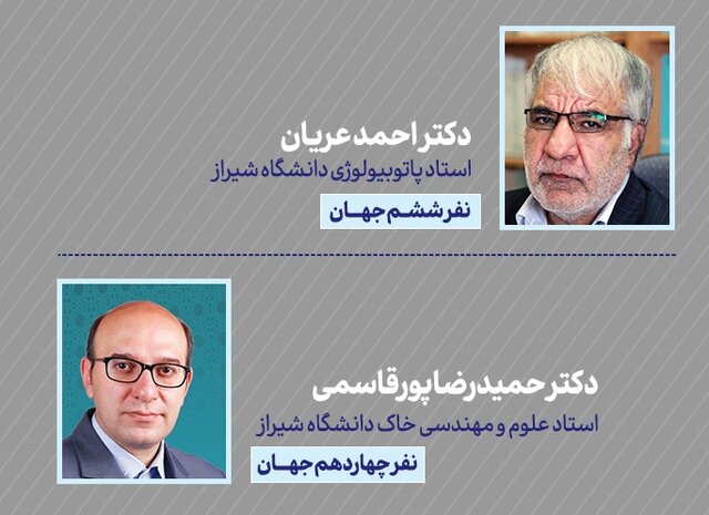 کسب رتبه‌های ششم و چهاردهم پژوهشگران پراستناد دنیا توسط اساتید دانشگاه شیراز