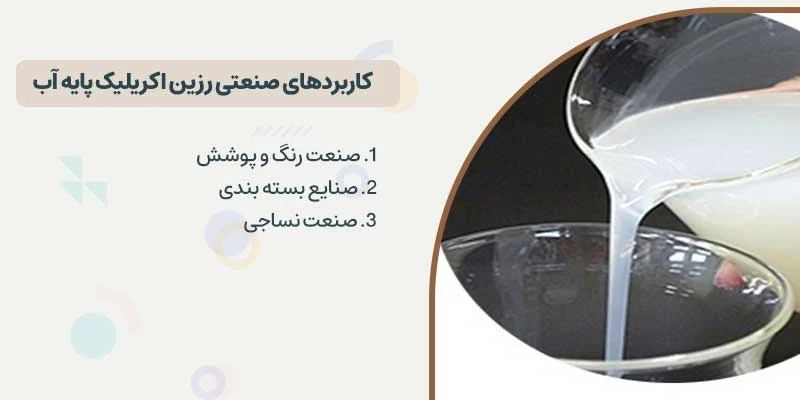 کاربردهای صنعتی رزین اکریلیک پایه آب