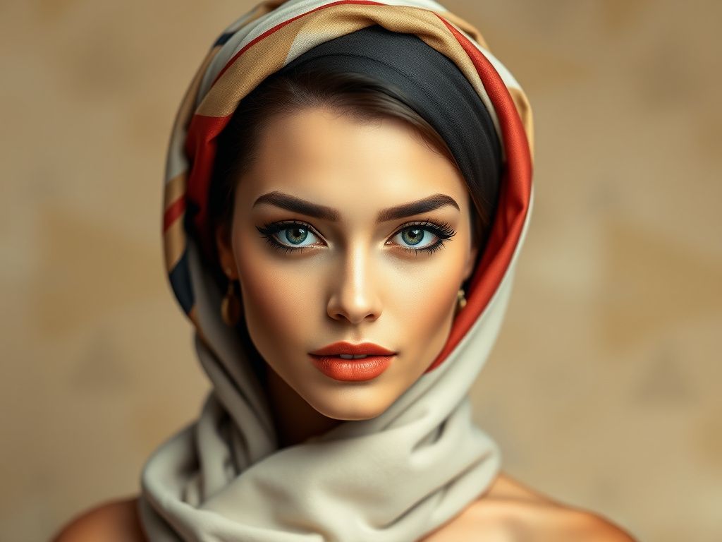 استایل | خرید آنلاین تاثیر شال و روسری در زیبایی چهره